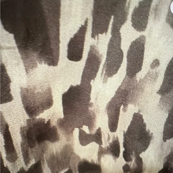 BCBGMaxAzria hankerchief cheetah leopard Camisole xs wood beaded rose - Picture 6 of 8